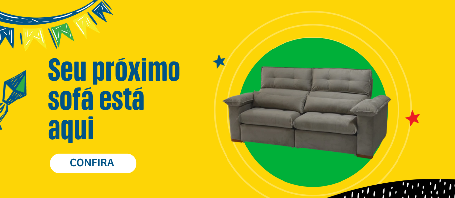 sofa em promo&ccedil;&atilde;o